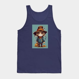 Cute Halloween Scarecrow Tank Top